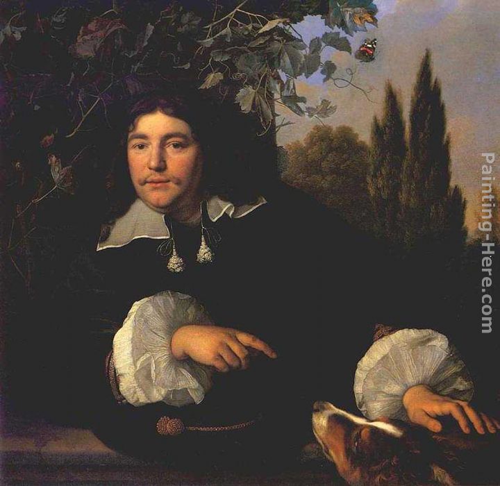 Self-portrait painting - Bartholomeus van der Helst Self-portrait art painting
